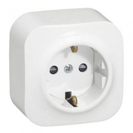 Изображение продукта Розетка 2К+З Legrand Quteo 16A 250V с/з белая 