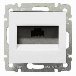 Изображение продукта Розетка компьютерная RJ45 Legrand Valena 5e кат UTP с захватами белая 