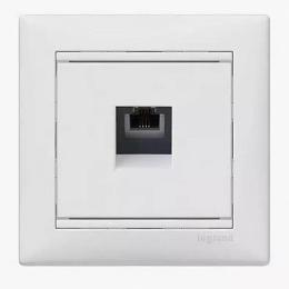 Розетка компьютерная RJ45 Legrand Valena ISDN белая  - 2