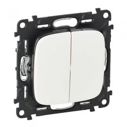 Изображение продукта Выключатель двухклавишный Legrand Valena Allure 10A 250V белый 