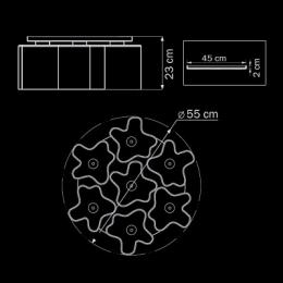 Потолочная люстра Lightstar Nubi  - 2