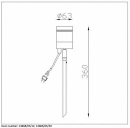 Ландшафтный светодиодный светильник Lucide Arne-Led  - 2