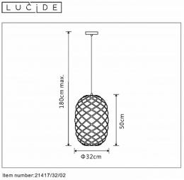 Подвесной светильник Lucide Wolfram  - 3