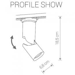 Трековый светодиодный светильник Nowodvorski Profile Show  - 3