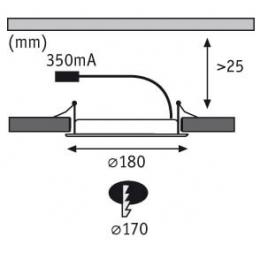 Встраиваемый светодиодный светильник Paulmann Premium EBL Panel  - 2