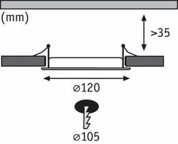 Встраиваемый светодиодный светильник Paulmann Premium Line Panel  - 2