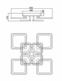 Потолочная люстра Rivoli Grafica  Б0038159  - 2