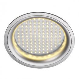 Изображение продукта Светильник встраиваемый с блоком питания и 97 белыми LED общ 12Вт, LEDPANEL ROUND белый 