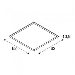 Встраиваемая светодиодная панель SLV Led Panel  - 4