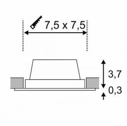 Встраиваемый светодиодный светильник SLV Frame Basic Led Set  - 2