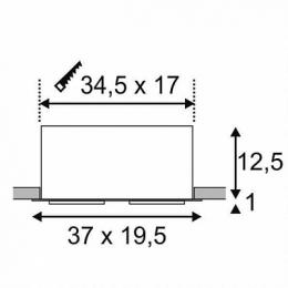 Встраиваемый светодиодный светильник SLV Kadux 2 XL Led Set  - 2
