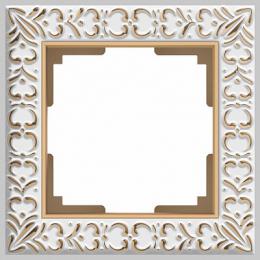 Изображение продукта Рамка Werkel Antik на 1 пост белое золото WL07-Frame-01 