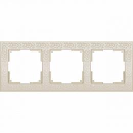 Изображение продукта Рамка Werkel Flock на 3 поста слоновая кость WL05-Frame-03-ivory 