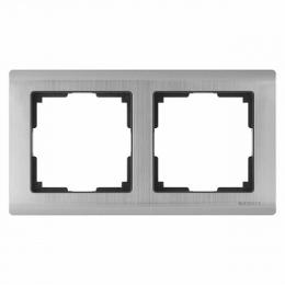 Изображение продукта Рамка Werkel Metallic на 2 поста глянцевый никель WL02-Frame-02 