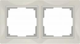 Изображение продукта Рамка Werkel Snabb Basic на 2 поста слоновая кость WL03-Frame-02 