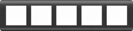 Изображение продукта Рамка Werkel Stream на 5 постов графит WL12-Frame-05 