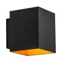 Изображение продукта Настенный светильник Zumaline Sola wl square black-gold 