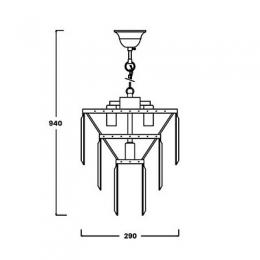 Подвесная люстра Zumaline Amedeo  - 2
