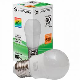 Изображение продукта Лампа светодиодная Наносвет E27 8W 2700K матовая LE-P45-8/E27/827 