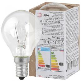 Лампа накаливания ЭРА E14 40W 2700K прозрачная  Б0039132  - 2
