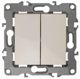 Изображение продукта Переключатель двухклавишный ЭРА 12 10AX 250V  Б0014664 