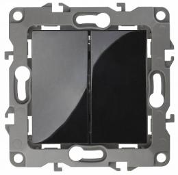 Изображение продукта Переключатель двухклавишный ЭРА 12 10AX 250V  Б0014668 