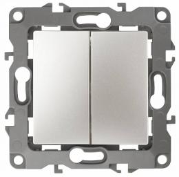 Изображение продукта Выключатель двухклавишный ЭРА 12 10AX 250V  Б0019314 