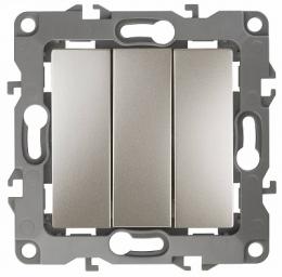 Изображение продукта Выключатель трехклавишный ЭРА 12 10AX 250V  Б0014672 
