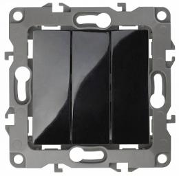 Изображение продукта Выключатель трехклавишный ЭРА 12 10AX 250V  Б0014674 